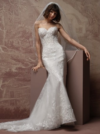 Rebecca Ingram Style No. BRANDY (F6RS117A01 - Unlined bodice) #2 All Ivory (gown with Ivory Illusion) thumbnail