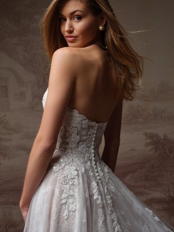 Maggie Sottero Style No. HADLEY (F6MB135B01 - Lined front bodice) #3 default All Ivory (gown with Ivory Illusion) thumbnail