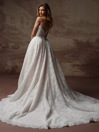 Maggie Sottero Style No. RYLAND (F6MK055A01 - Unlined bodice, Sparkle tulle) #10 default Ivory over Blush (gown with Ivory Illusion) thumbnail