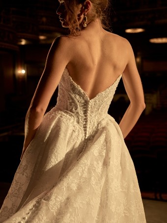 Maggie Sottero Style No. RYLAND (F6MK055A01 - Unlined bodice, Sparkle tulle) #4 Ivory over Blush (gown with Ivory Illusion) thumbnail