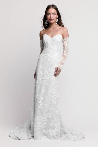 Watters - Locket Brides Style No. Tabby with Sleeves 17132 #0 default Ivory-Blush thumbnail
