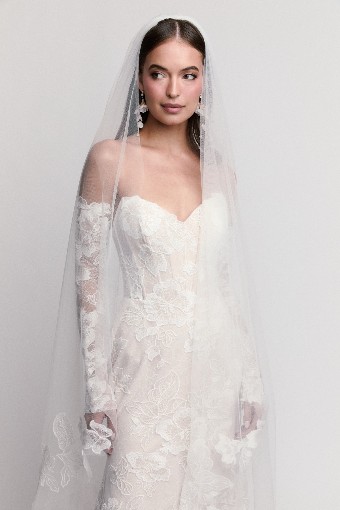 Watters - Locket Brides Style No. Tabby with Sleeves 17132 #6 Ivory-Blush thumbnail