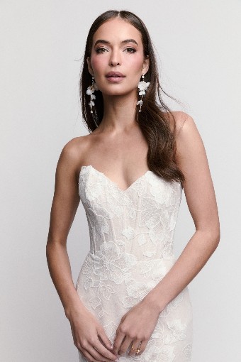 Watters - Locket Brides Style No. Tabby with Sleeves 17132 #7 Ivory-Blush thumbnail