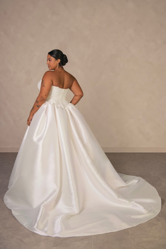 Essense of Australia Style No. D4546IV #4 default (IV-IV) IVORY GOWN W IVORY ORGANZA LINED BODICE thumbnail