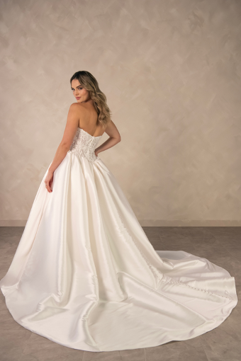 Essense of Australia Style No. D4546IV #1 (IV-IV) IVORY GOWN W IVORY ORGANZA LINED BODICE thumbnail