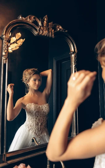 Stella York Style No. SY8301IQ #4 (IV-IV) IVORY GOWN W IVORY ORGANZA LINED BODICE thumbnail