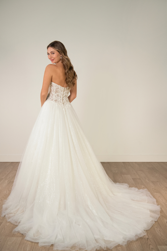 Stella York Style No. SY8301IQ #6 (IV-IV) IVORY GOWN W IVORY ORGANZA LINED BODICE thumbnail