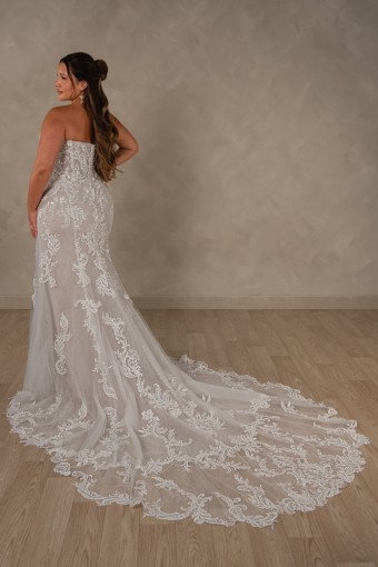 Essense of Australia Style No. D4625IQ #2 (IV-IVR) Ivory Lace and Tulle over Ivory Gown thumbnail