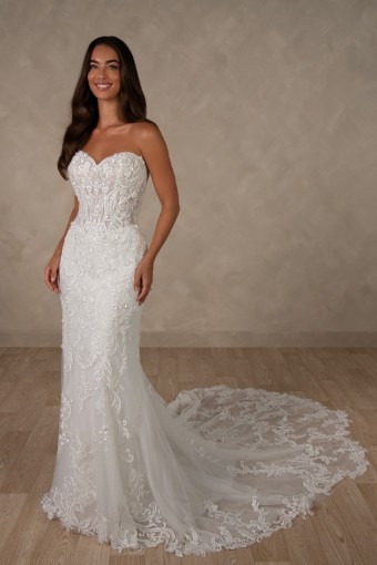 Essense of Australia Style No. D4625IQ #0 default (IV-IVR) Ivory Lace and Tulle over Ivory Gown thumbnail
