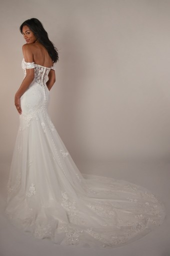 Stella York Style No. SY8385CQ #1 default (IVIV-PL) Ivory Lace and Tulle over Ivory Gown w Porcelain Tulle Plunge thumbnail