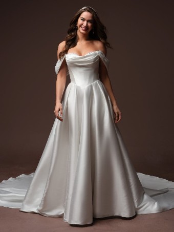 Rebecca Ingram Style No. JOANIE (F6RK126A01) #5 All Ivory (gown with Ivory Illusion) thumbnail