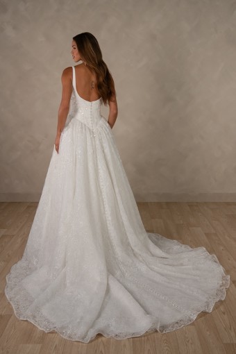 Essense of Australia Style No. D4634 #1 (IV-IV) Ivory Lace and Tulle over Ivory Gown thumbnail