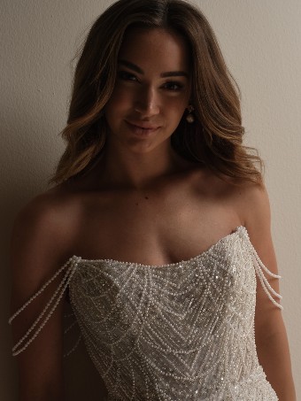 Sottero and Midgley Style No. CONSTANCE (25SS348A01) #11 Ivory/Silver Accent over Soft Nude (gown with Natural Illusion) thumbnail