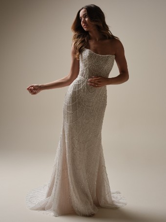 Sottero and Midgley Style No. CONSTANCE (25SS348A01) #1 Ivory/Silver Accent over Soft Nude (gown with Natural Illusion) thumbnail
