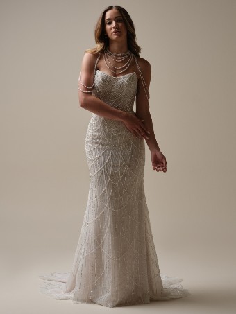 Sottero and Midgley Style No. CONSTANCE (25SS348A01) #10 Ivory/Silver Accent over Soft Nude (gown with Natural Illusion) thumbnail