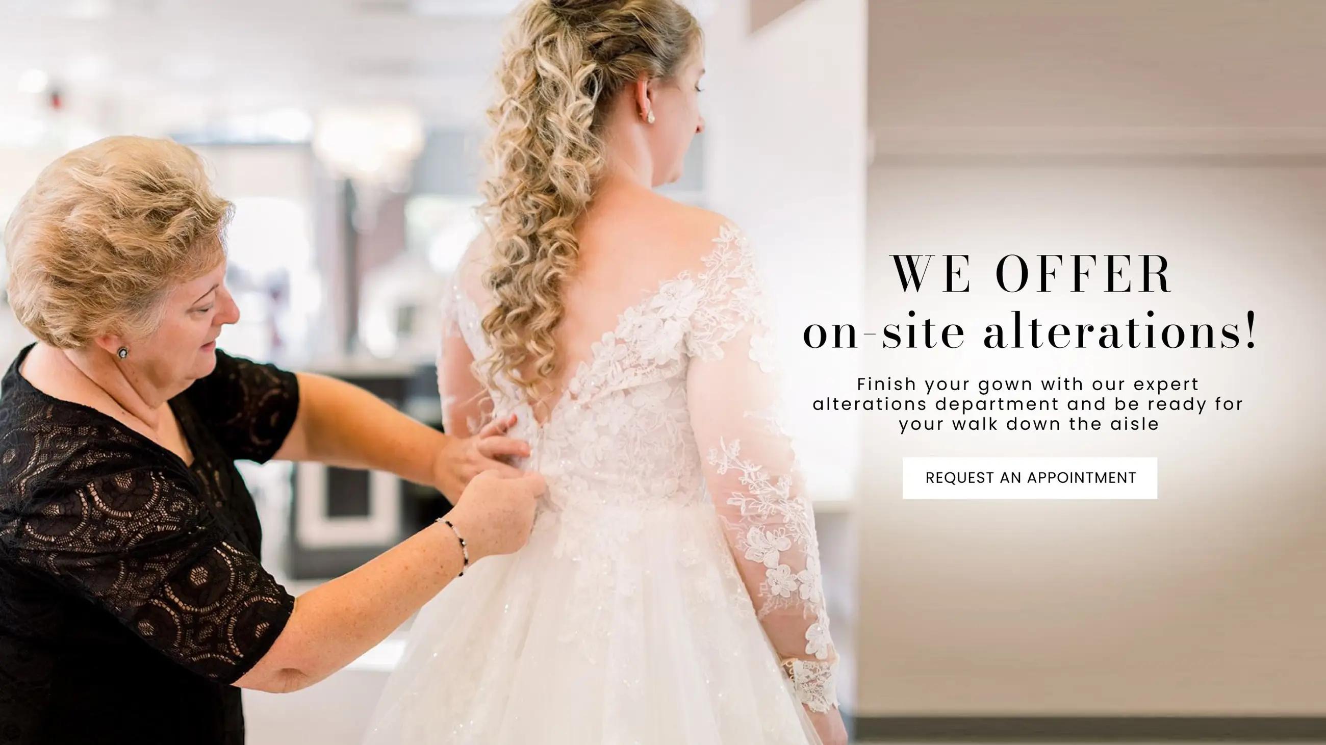 On Site Alterations at Wendy's Bridal in Columbus, OH