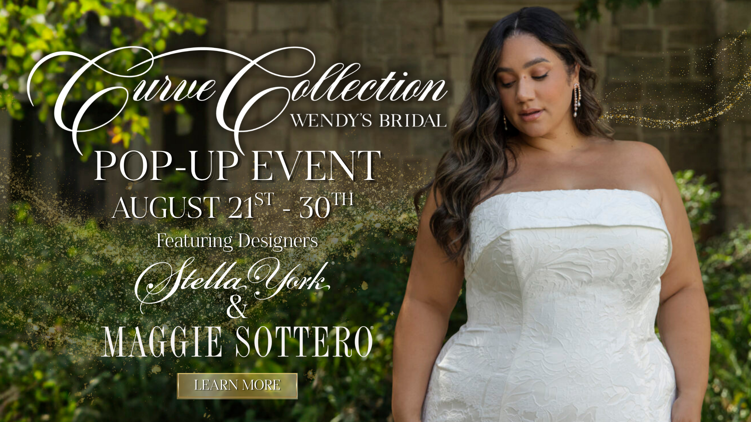 Curve Collection Pop Up Event Desktop Banner