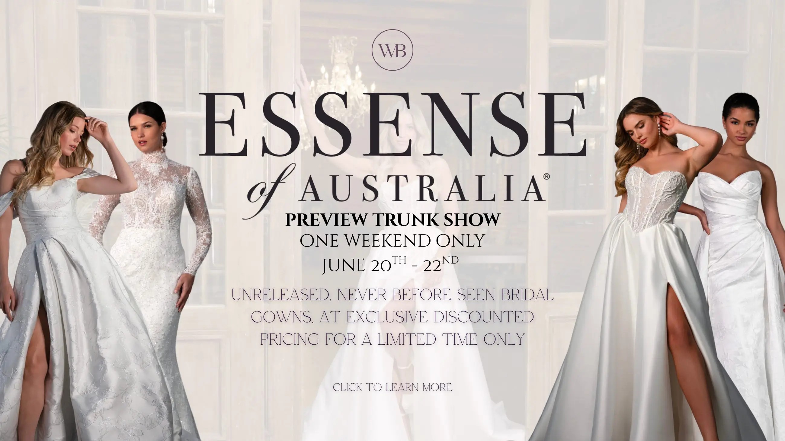 Essense of Australia Preview Trunk Show at Wendy's Bridal