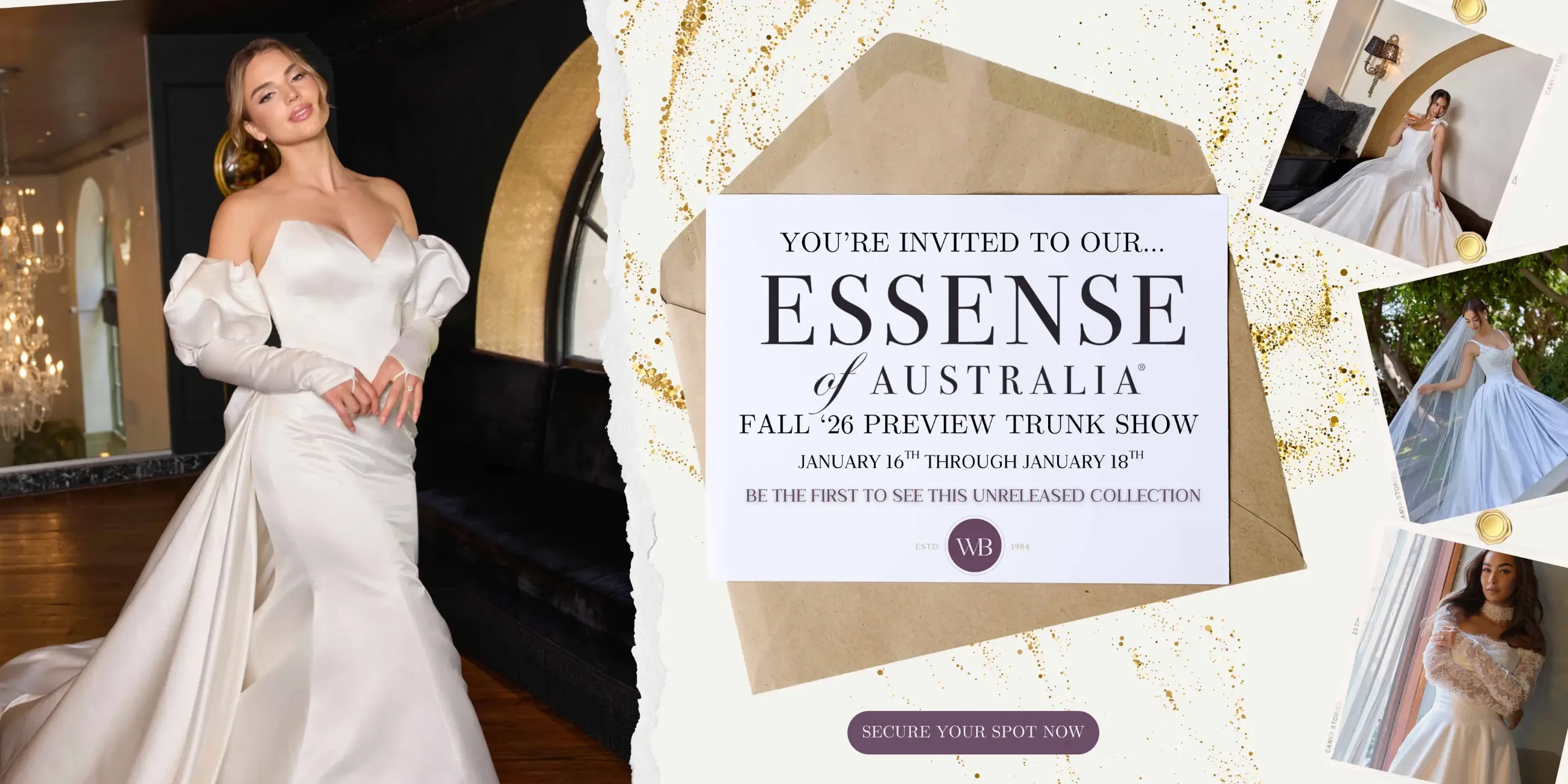 Essense of Australia Trunk Show at Wendy's Bridal in Columbus