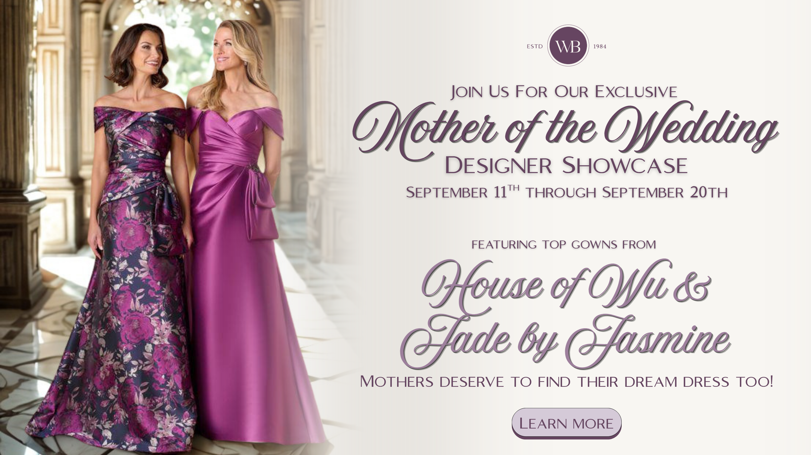 Mother of the Wedding Designer Showcase Mobile Image